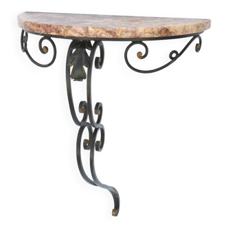 Wrought iron console