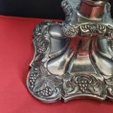 Silver candle holder