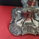 Silver candle holder