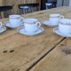 12-piece coffee service in porcelain Victoria from Czechoslovakia