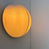 Pair of metal and opal perspex wall lights, Germany 1970