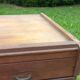 Oak craft cabinet with 5 drawers from the 1930s/1950s