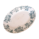 Oval plate model Anemone Iron Earth Saint Amand