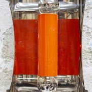 Space Age Wall Light in Steel and Lacquered Metal from by Luci Italia, Italy, 1960s