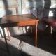 Cherry wood side table from the 60s/70s.