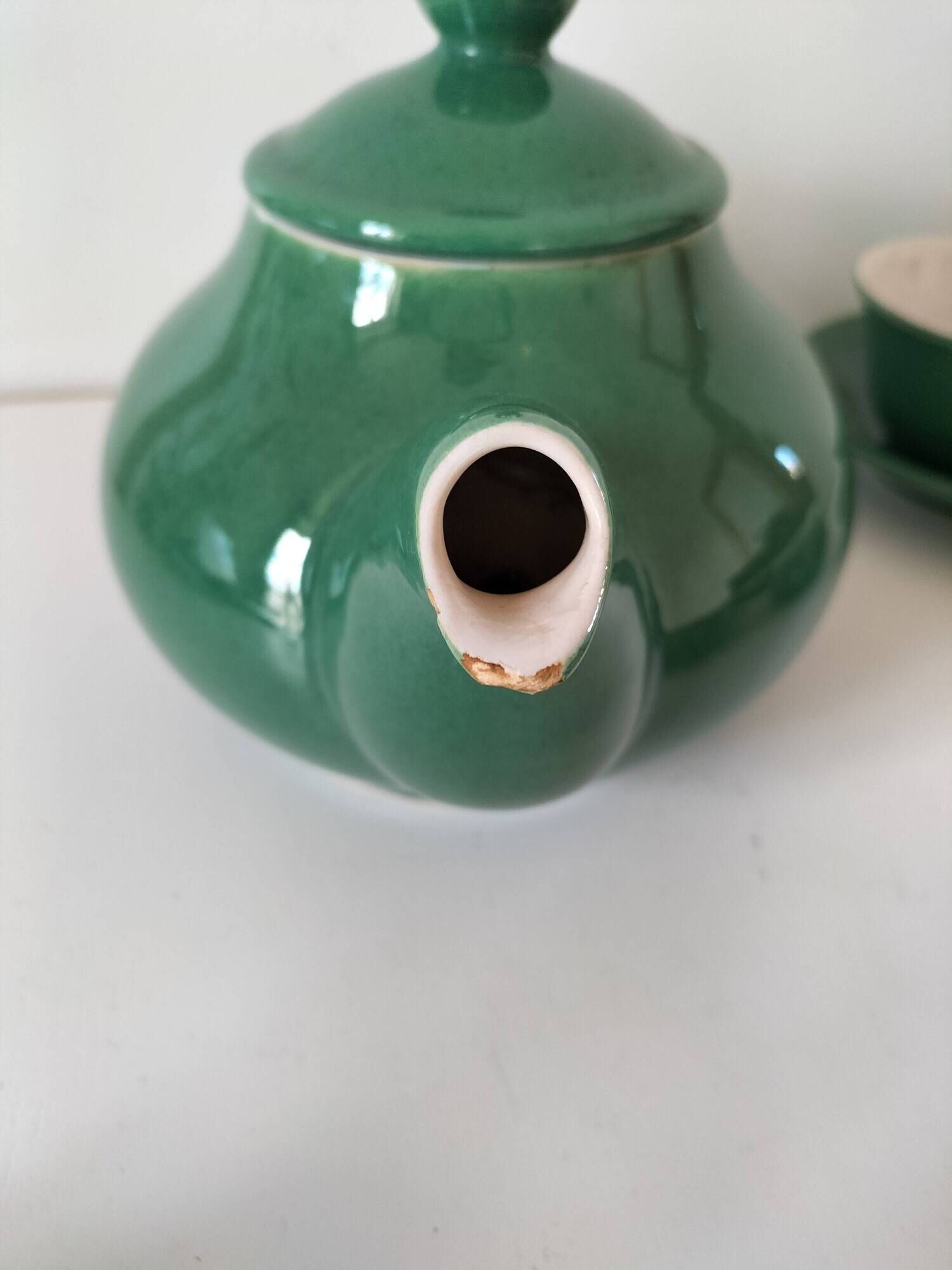 Teapot, 3 cups and sugar bowl KERALUC