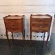 Pair of Louis XV style cherrywood bedside tables