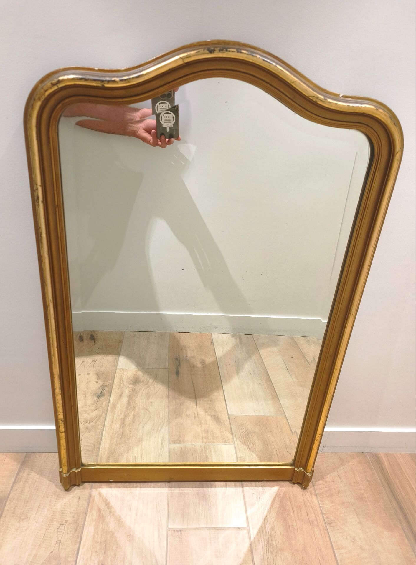 Golden mirror in Louis-Philippe style - 96 x 60 cm