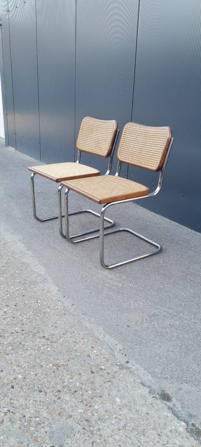 Paire de chaise b32 par Marcel Breuer