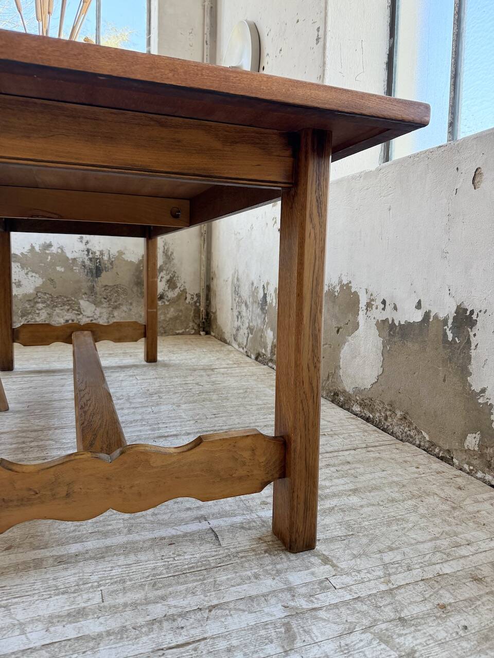 2m oak farmhouse table