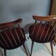 Pair of Ercol Goldsmith Scandinavian chairs from the 1960s.