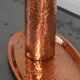 Vase and tray in hammered copper, Suede circa 1960
