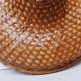 Asian rattan hat braided