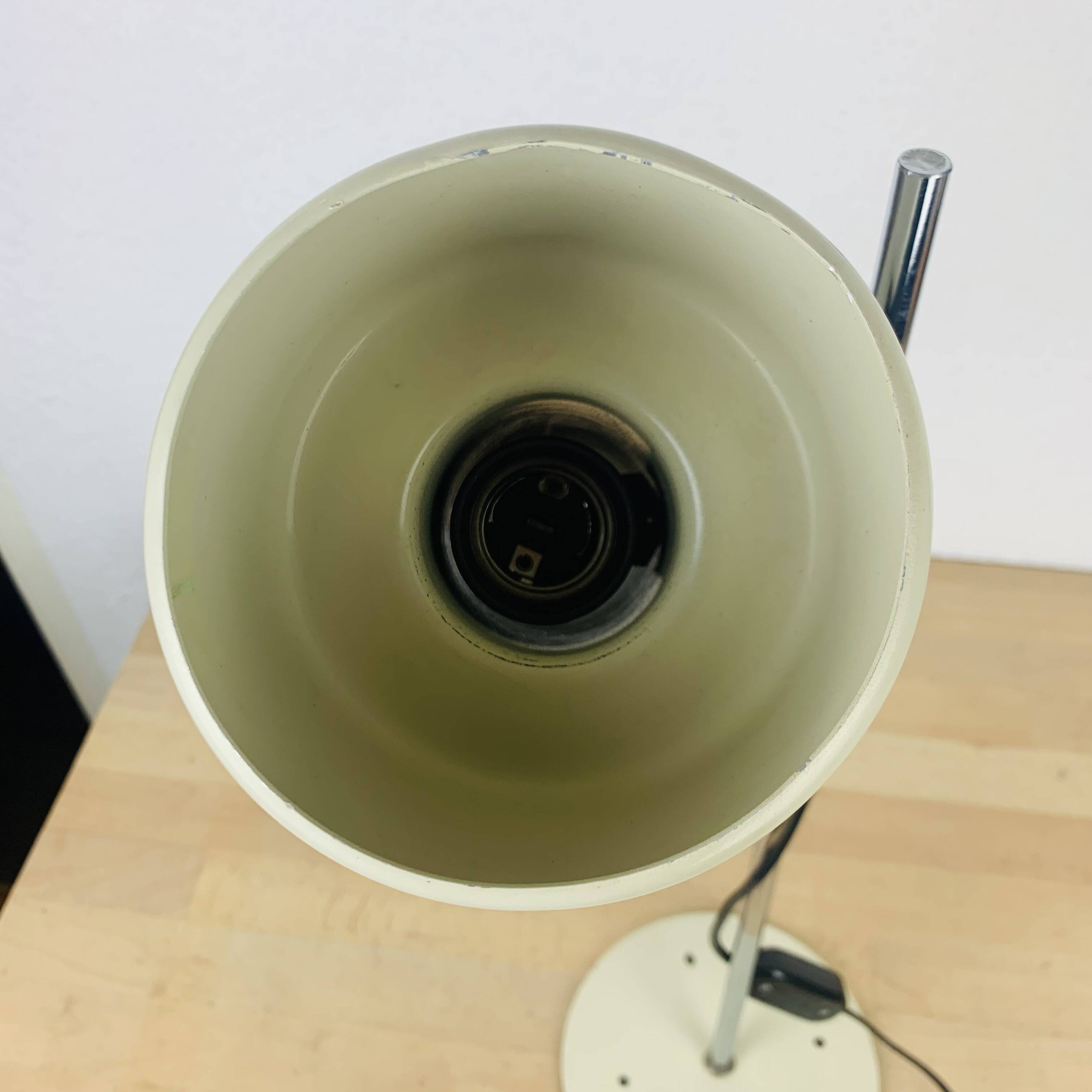 Desk spot lamp, 1950s, beige metal
