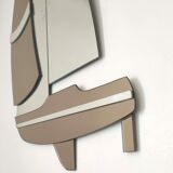 Miroir voilier bicolore années 70 50x77cm