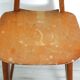 Vintage Scandinavian bistro design chair from the 1960s