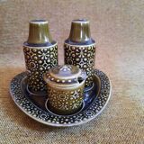 Vintage ceramic condiment set