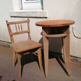 Round table and chair, 1960