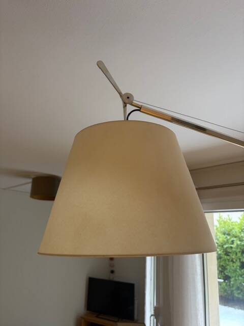 Lampe Artemide Tolomeo Mega Terra avec variateur (parchemin, ø42 cm)