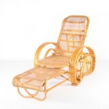 Rattan lounge chair