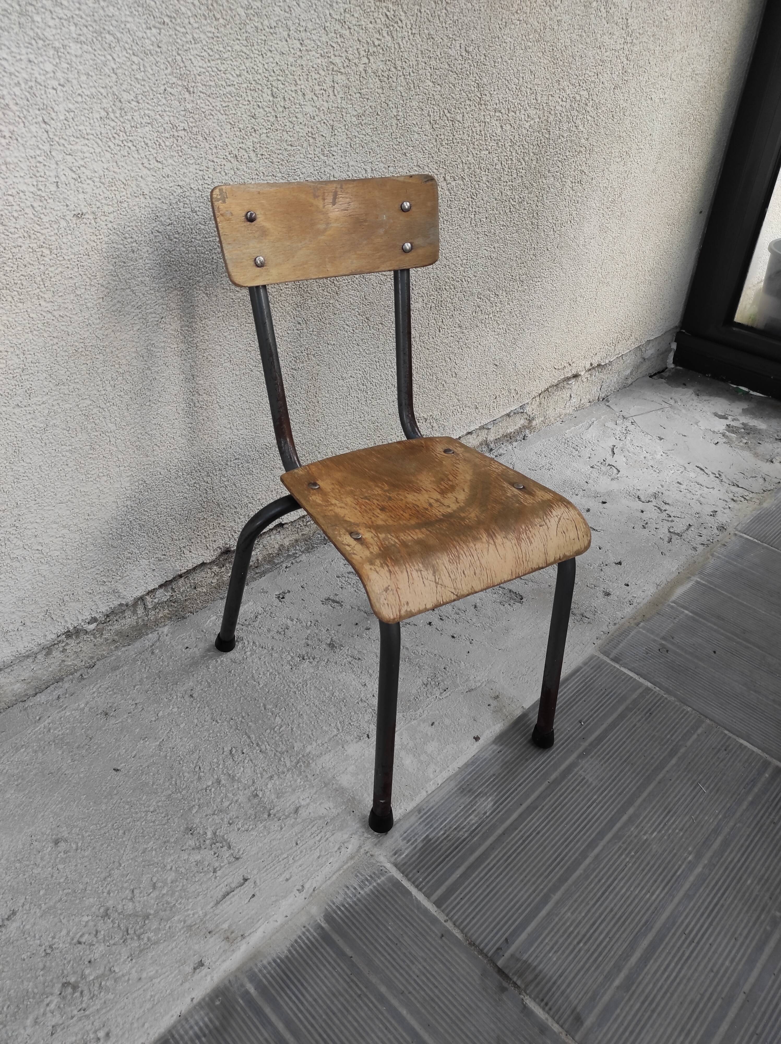 School chair child kindergarten chair 1960