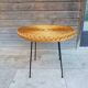 Metal and rattan coffee table