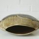 Vintage ceramic floor pampas grass vase brown fat lava pottery Germany 70's