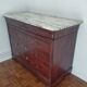 Commode Louis Philippe en acajou et plateau marbre