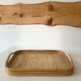 Vintage wicker tray