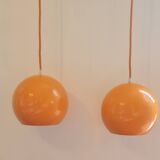 Pair of topan pendant lights VP6 by Verner Panton