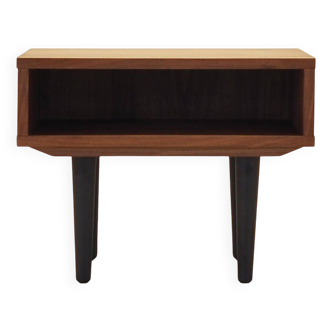 Table de chevet en noyer, design scandinave