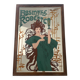 Advertising painted mirror Absinthe Robette Art Nouveau