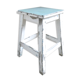 Stool with formica seat Mint green, years 50