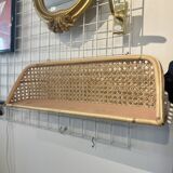 Cane wall shelf