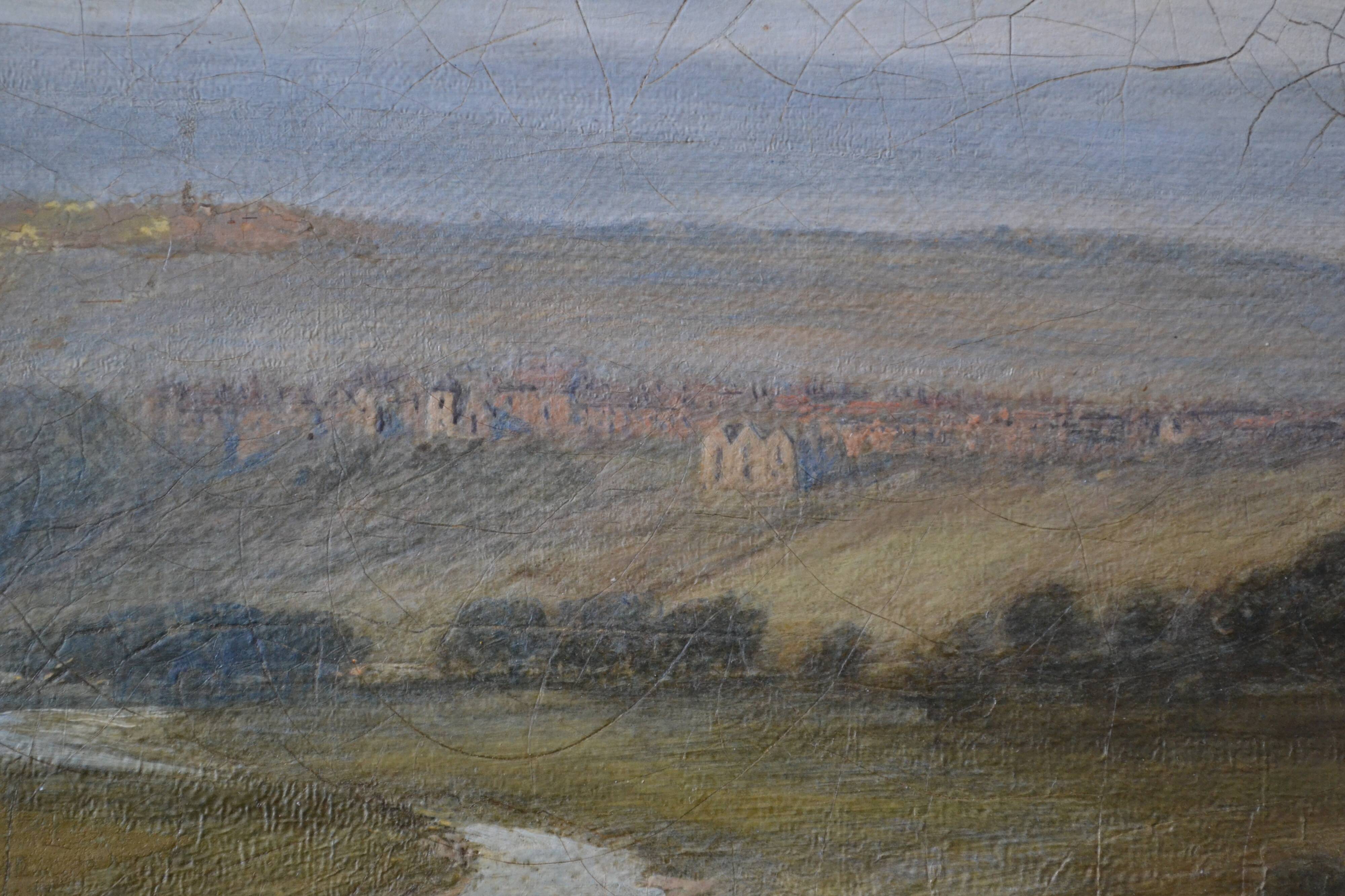 James Peel (1811-1906) Extensive view of Durham from Shincliffe Hill HST