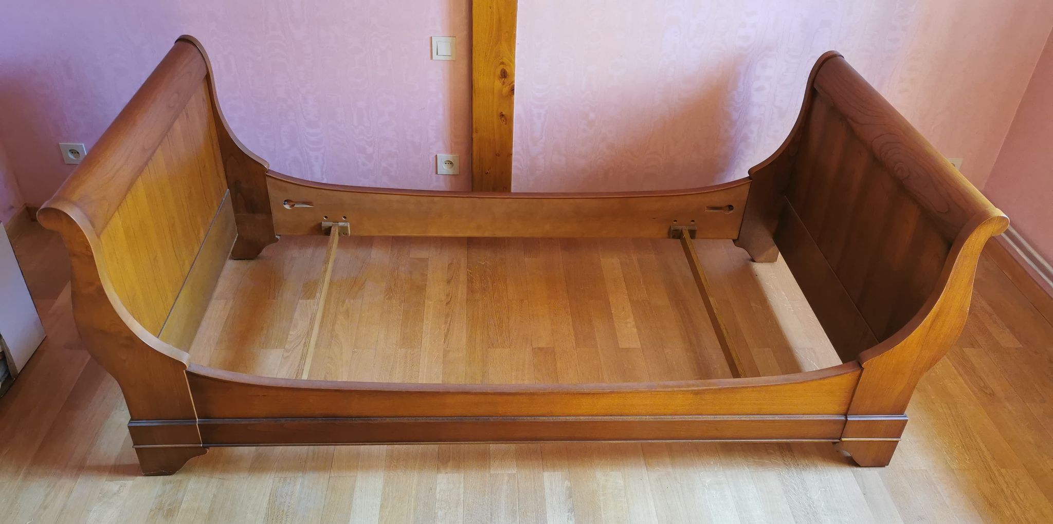 Louis Philippe style cherry bed