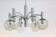 Chrome and glass vintage by Kaiser lights chandelier