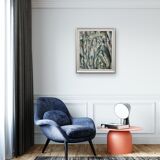 "Enigma" oil on board framed by Meryl watts