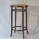 Tabouret : Bois-courbé, par Fischel vers 1900 ,canné.