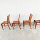 Set of 4 wood dining chairs by Philippe Starck 1989