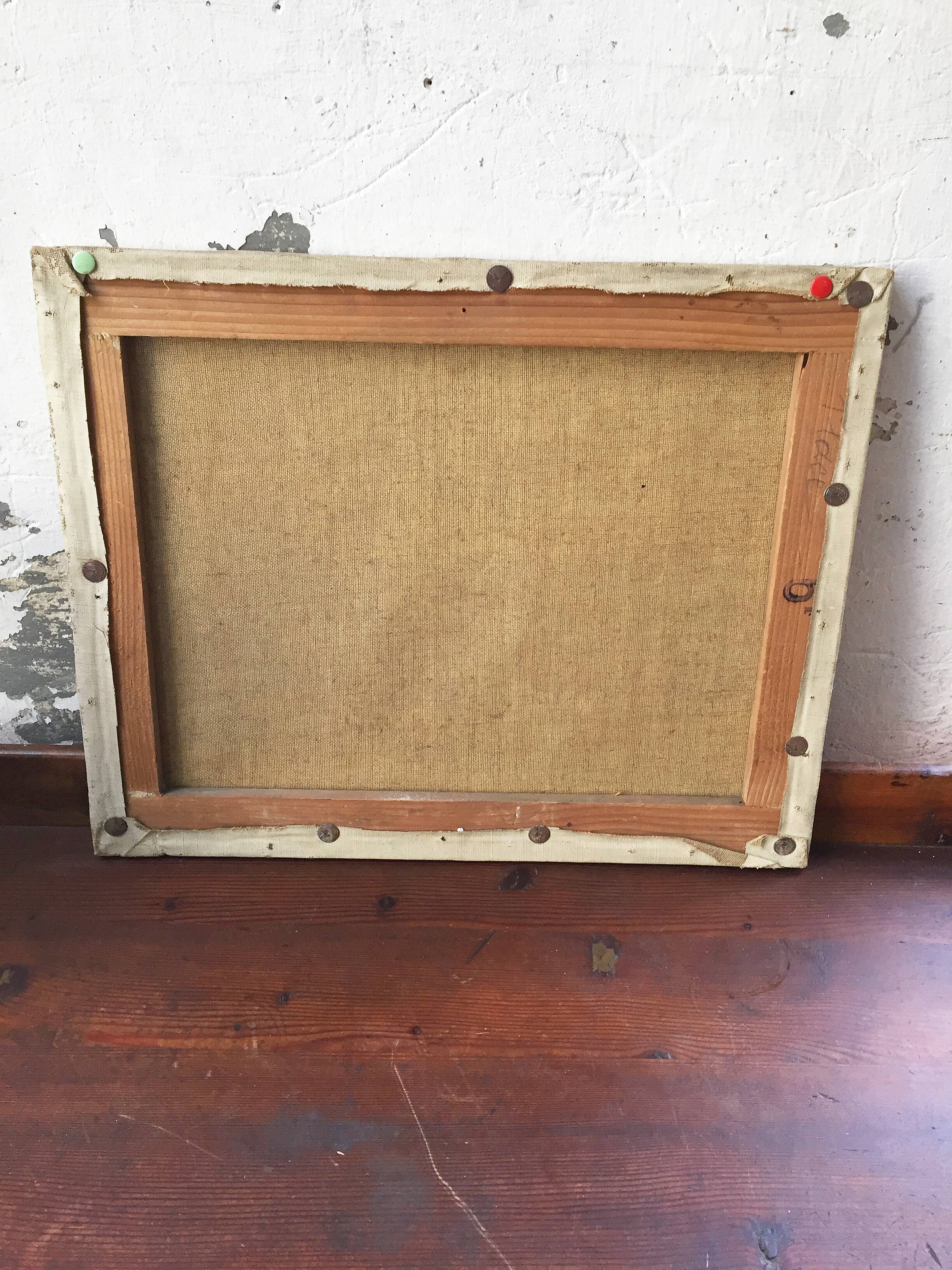 Landscape canvas colorful 41 x 33 cm