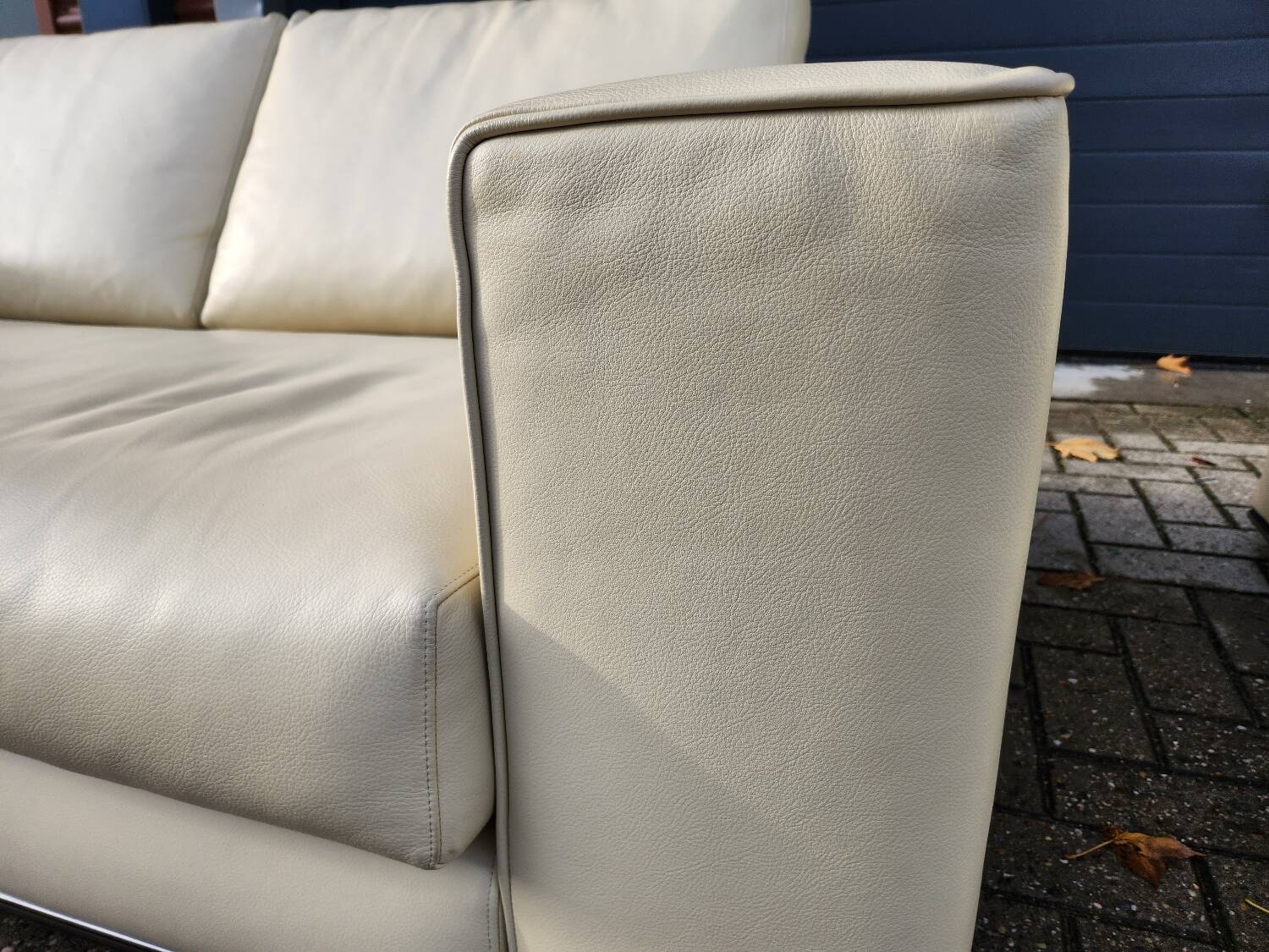 Minotti - Hamilton 2-seater sofa in beige leather (2x)