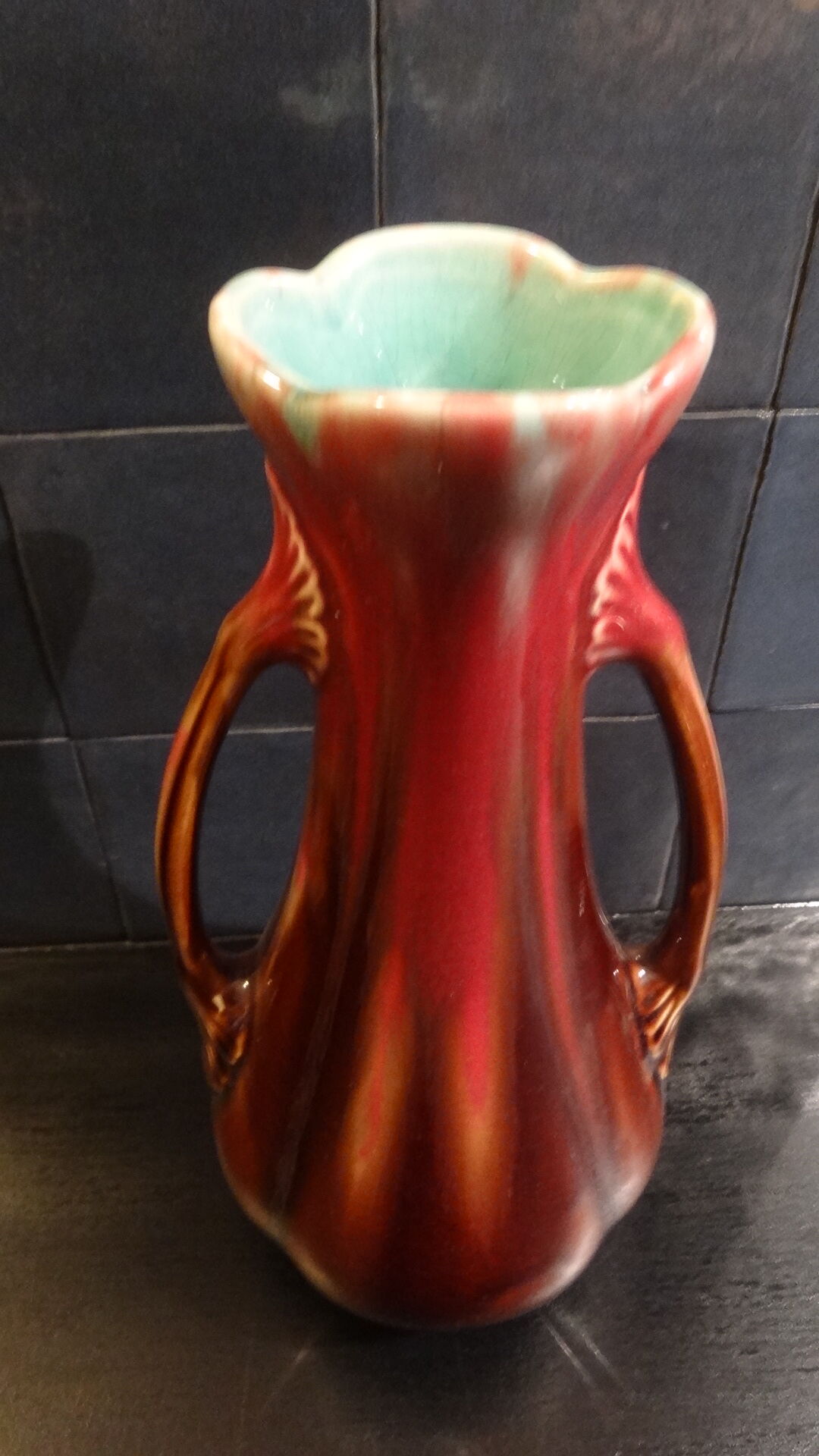 Orchie faience vase