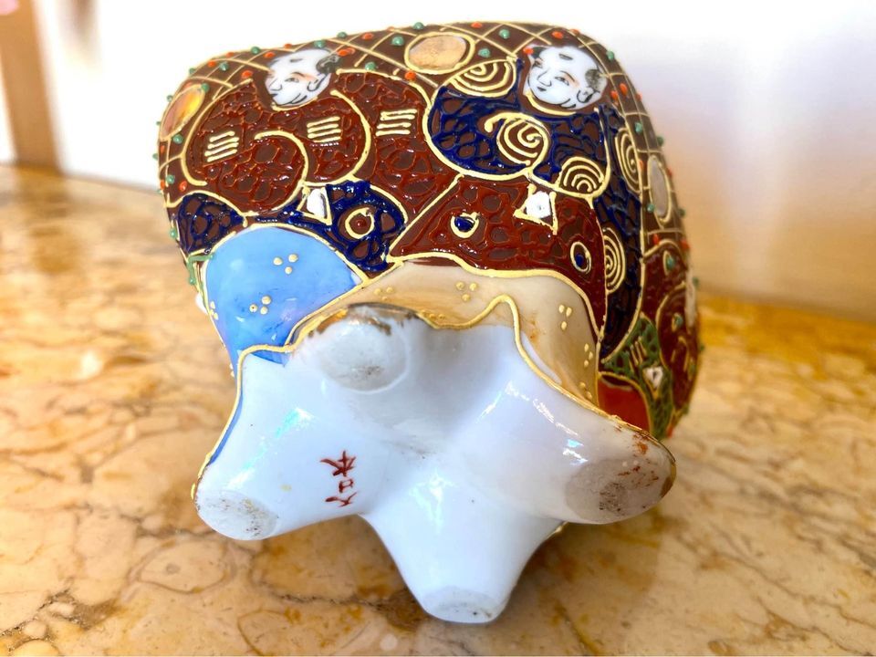 Ancient Japanese Satsuma Incense Burner