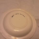 Deswarce hand-painted earthenware plate with moustier decor