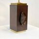 Vintage brass agate table lamp, 1970s