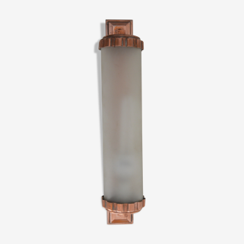 Copper red wall lamp frosted glass