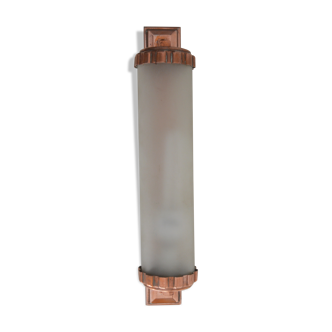 Copper red wall lamp frosted glass