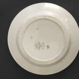 Set of 8 flat plates, Napoleon Terre de fer service