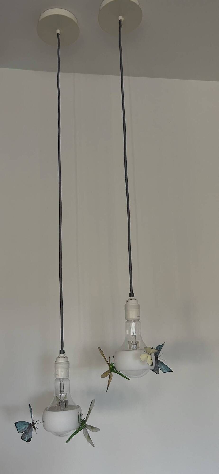 Set of 2 Johnny B. Butterfly pendants by Ingo Maurer